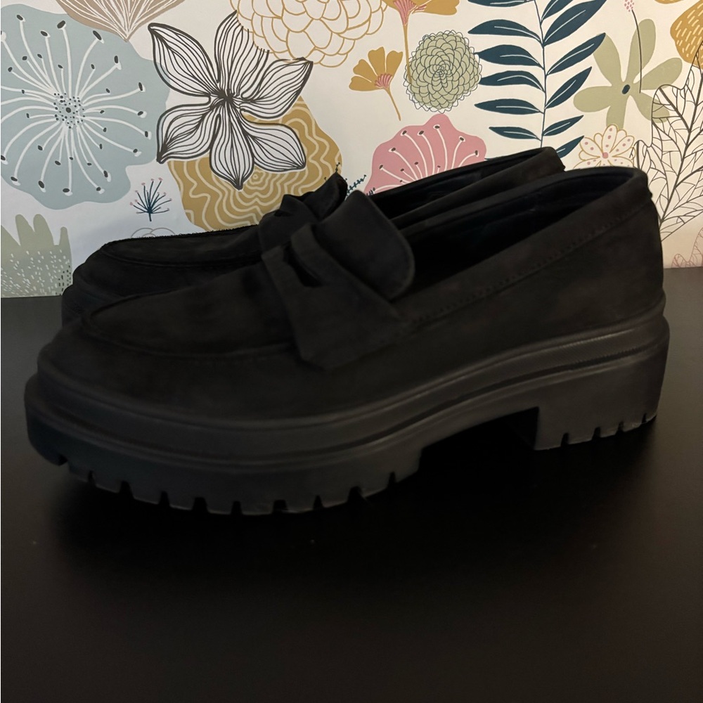 Black Women's Chunky Loafers